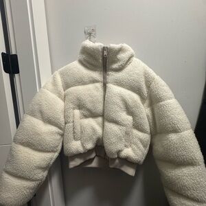Garage Cream Puffer Jacket